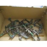 BOX OF METAL AIRCRAFT MODELS, MAINLY WWII AIRCRAFT