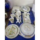 QUANTITY OF CHINA WARES INCLUDING DRESSING TABLE SET BY J KENT AND SOME COALPORT CUPS AND SAUCERS