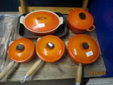 QUANTITY OF SAUCEPANS BY LE CREUSET