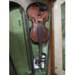 VIOLIN AND BOW IN ORIGINAL CASE