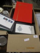 COLLECTION OF STAMP ALBUMS INCLUDING GUERNSEY AND JERSEY