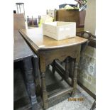 OAK GATELEG TABLE, 106CM LONG