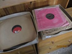 TWO BOXES OF VARIOUS 78RPM RECORDS