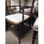 EDWARDIAN MAHOGANY CARVER CHAIR