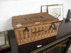 BASKETWORK PICNIC BOX (VOID), 50CM WIDE