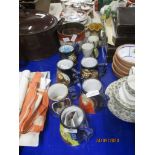 GROUP OF CHINA WARE MUGS MADE BY GT YARMOUTH POTTERY TO COMMEMORATE THE SHERINGHAM LIFE BOAT