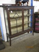 LARGE MAHOGANY CHINA CABINET WITH ASTRAGAL GLAZING WIDTH APPROX 120CM