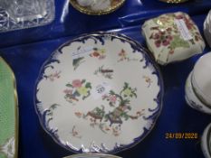 TWO STAFFORDSHIRE POTTERY PLATES WITH CHINESE DESIGN