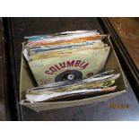 BOX OF VARIOUS 45RPM RECORDS