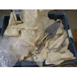 QUANTITY OF MAINLY KINGS PATTERN PLATED CUTLERY