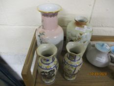 FOUR ORIENTAL VASES