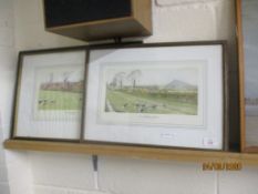 TWO PRINTS, ONE OF THE CHESHIRE HOUNDS, THE OTHER BLACKMORE VALE