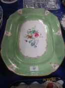 LARGE 19TH CENTURY COPELAND AND GARRATT TRAY WITH FLORAL DESIGN TO CENTRE