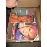 BOXES OF MAGAZINES INCLUDING VOGUE