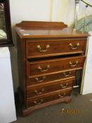 REPRO FIVE DRAWER CHEST, 67CM WIDE