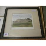 PRINT OF A STATELY HOME