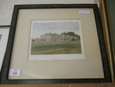 PRINT OF A STATELY HOME