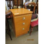 MODERN THREE DRAWER BEDSIDE CABINET, 40CM WIDE