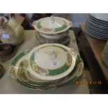 GROUP OF MID-20TH CENTURY ENGLISH POTTERY DINNER WARES INCLUDING TWO TUREENS, SERVING DISHES AND