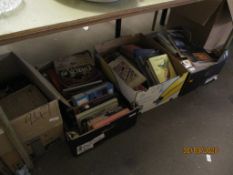 BOXES OF BOOKS, VARIOUS TITLES