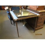 VINTAGE FOLDING CARD TABLE, 78CM WIDE