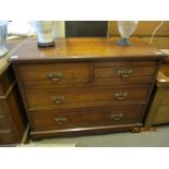 19TH CENTURY AMERICAN WALNUT CHEST OF FOUR DRAWERS