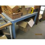 PAINTED DINING TABLE LENGTH APPROX 140CM