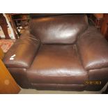 LEATHER UPHOLSTERED ARMCHAIR