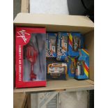 BOX CONTAINING VARIOUS MATCHBOX MINIATURE CARS ETC