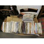 BOX OF VARIOUS VINYL 45RPM RECORDS