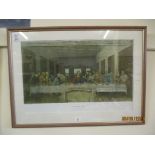 FRAMED PRINT OF THE LAST SUPPER BY LEONARDO DA VINCI