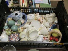 BOX OF CHINA ITEMS