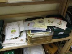 BOX CONTAINING VARIOUS GREETING CARDS