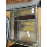 THREE LEADED GLASS PANELS