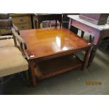 REPRODUCTION YEW EFFECT COFFEE TABLE, 91CM WIDE