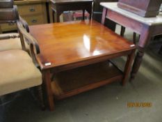 REPRODUCTION YEW EFFECT COFFEE TABLE, 91CM WIDE