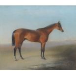 Edward Robert Smythe (1810-1899), Horse in landscape, pastel, signed lower right, 28 x 33cm