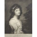 Sir Frank Short (1857-1945), "Emma Hart", black and white mezzotint, signed in pencil to lower