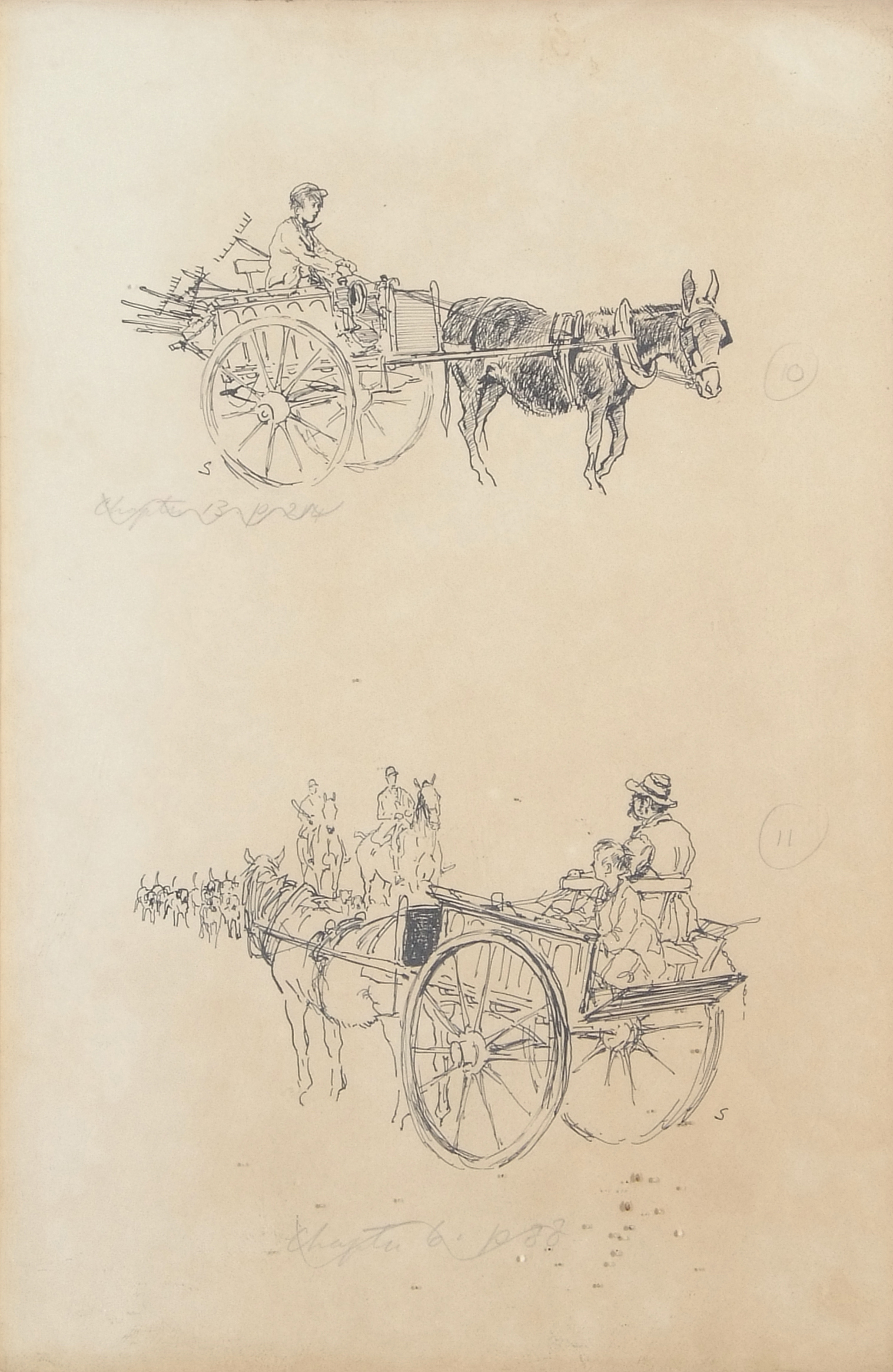 •AR Edward Brian Seago, RWS, RBA (1910-1974), Set of four illustrations, possibly for the rabbit - Image 2 of 4