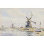 William Leslie Rackham (1864-1944), "Reedham Mill" and "Mills - North River", pair of