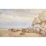 Thomas Lound (1801-1861), "Hunstanton Beach", watercolour, 45 x 73cm. Provenance: From the