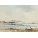 •AR Arthur Edward Davies, RBA, RCA (1893-1988), "Bala Lake, North Wales", pencil and watercolour,