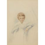 Horace Beevor Love (1800-1838), Portrait of Arthur James Stark aged 6, watercolour, initialled and