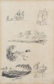 •AR Edward Brian Seago, RWS, RBA (1910-1974), Set of four illustrations, possibly for the rabbit