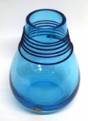 Blue Swedish vase