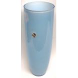 Large Swedish Ekenas blue glass vase, 50cm high