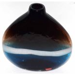 Murano heavy bottle vase with Murano sticker to side