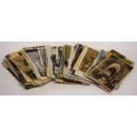 Box of vintage picture post cards