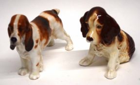 Royal Doulton model of a cocker spaniel HN1036A, together with a further Silvac model (2)