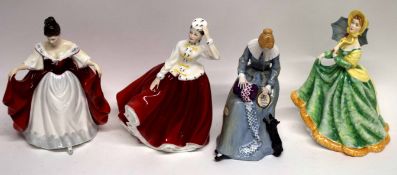 Group of Royal Doulton figures including Gayle HN2937, Sarah HN2265, Dorothy HN3098, and Elizabeth